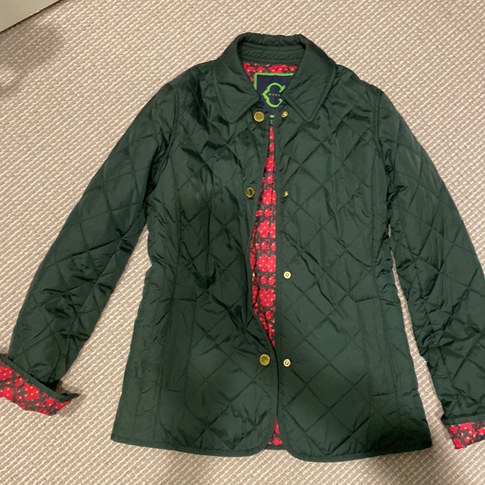 C. Wonder Green Quilted Lightweight Jacket- XXS or size 0